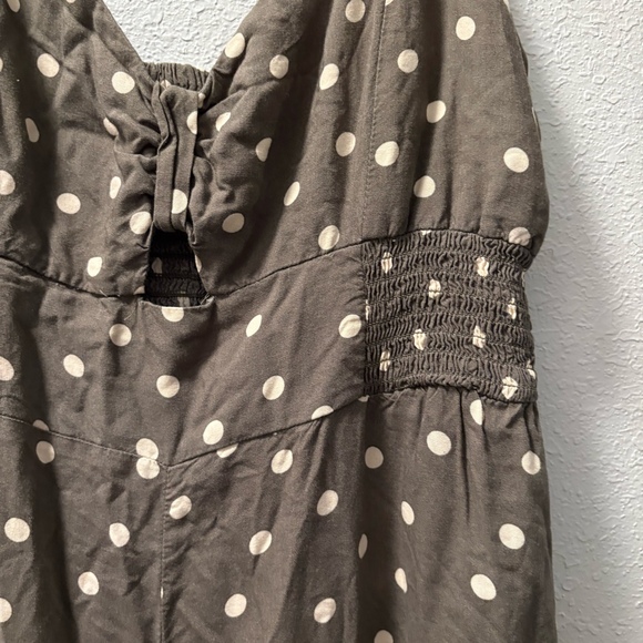 Aeropostale Polka Dot Romper gray Womens large - Picture 5 of 12